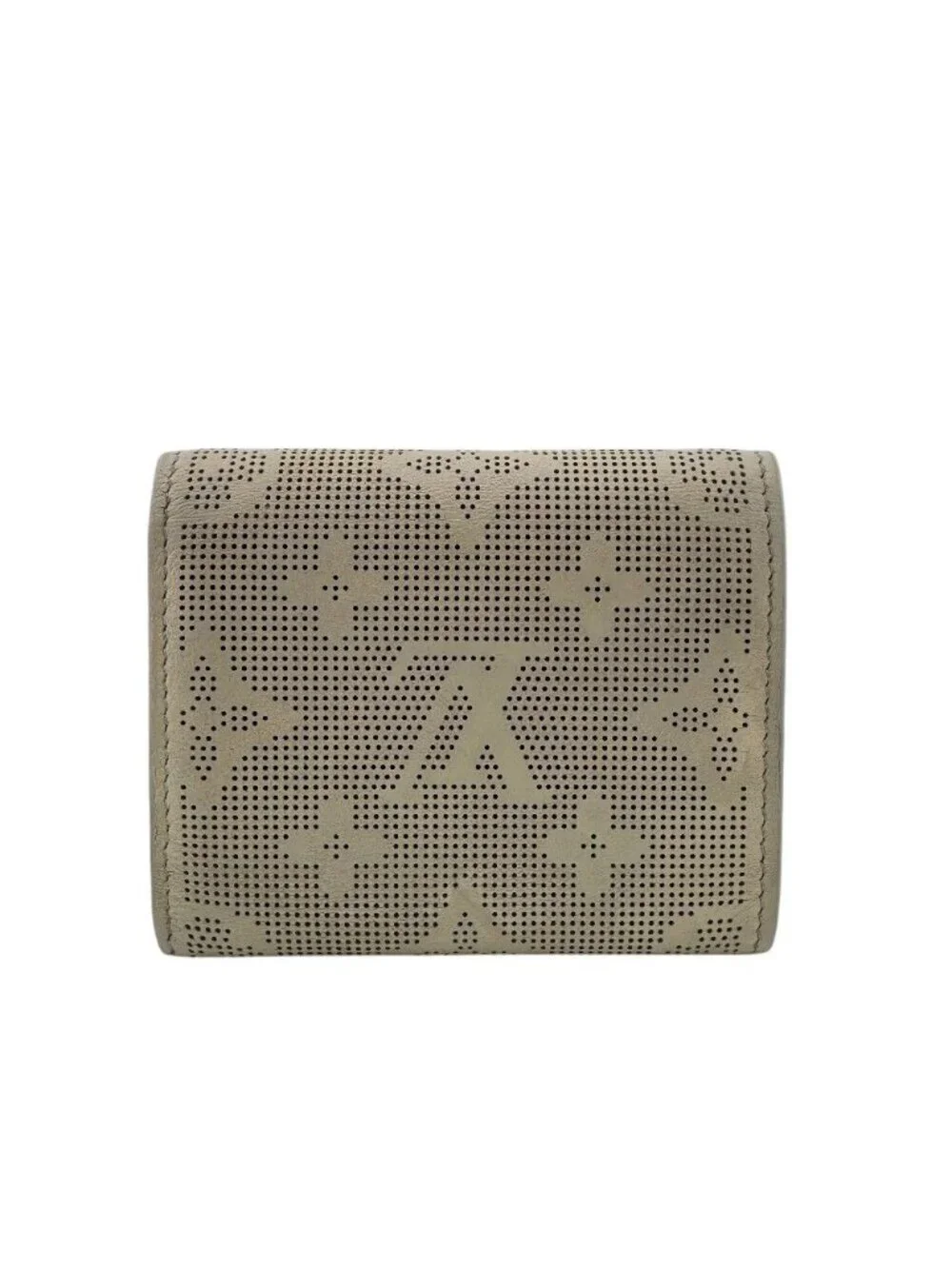 Louis Vuitton Portefeuille Iris XS Mahina Reverse Leather Trifold Wallet Beige